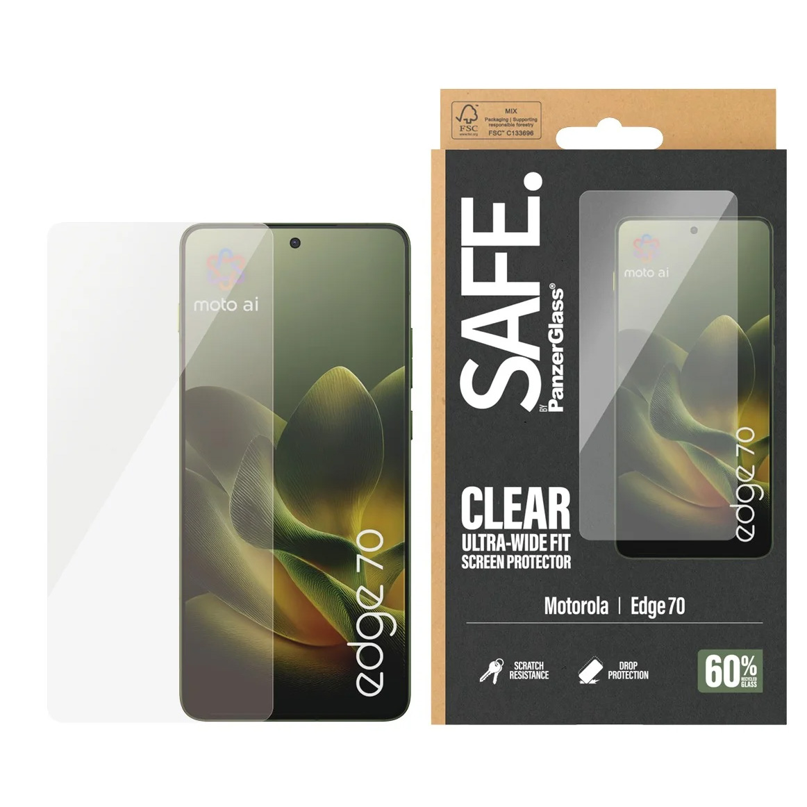 Szkło hartowane PanzerGlass Ultra-Wide Fit do Xiaomi Redmi Note Pro 15 5G, przezroczyste
